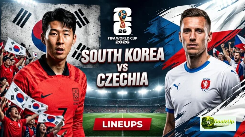 Tactical Lineups for South Korea vs Czechia World Cup